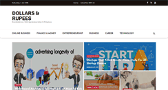 Desktop Screenshot of dollarsnrupees.com